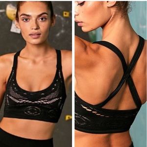 Free People Movement Crochet Sports Bra XS/S NEW